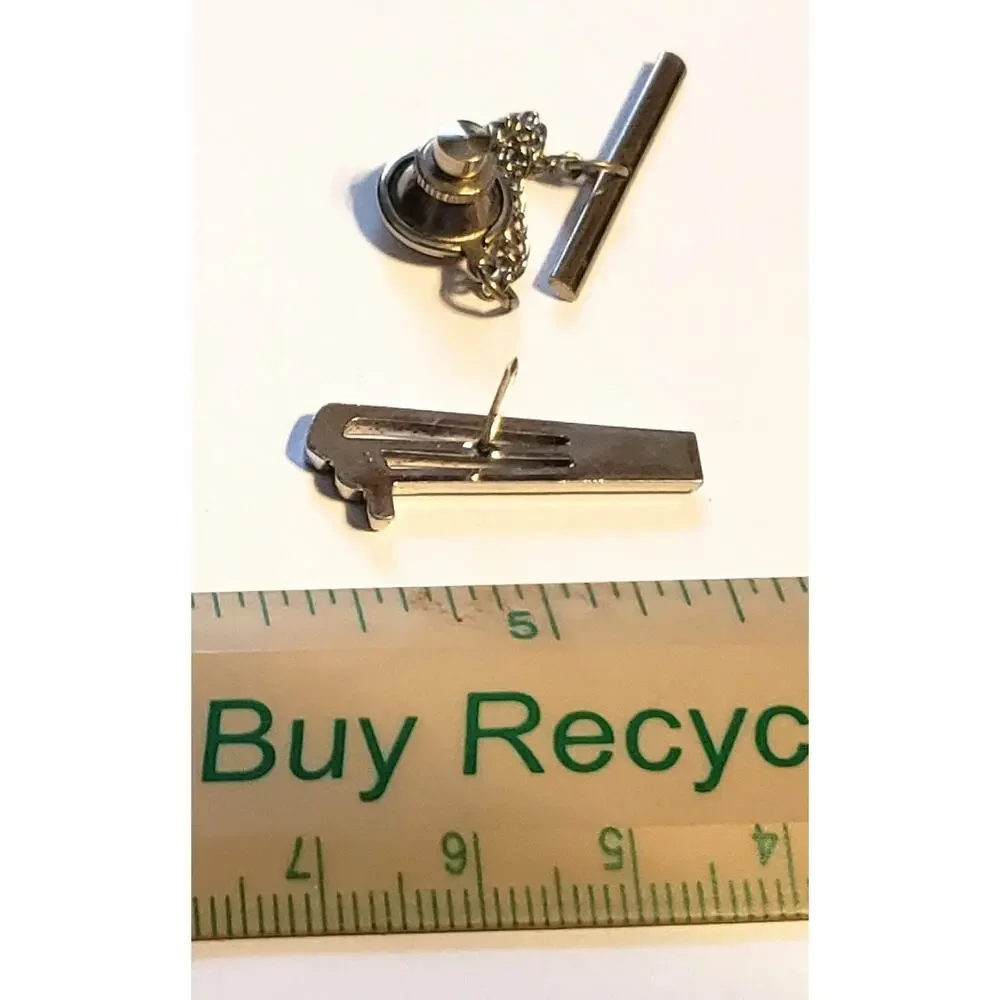 Vintage Tie Tack Golf Club Tie Pin, Silver-tone Gift‎ for him